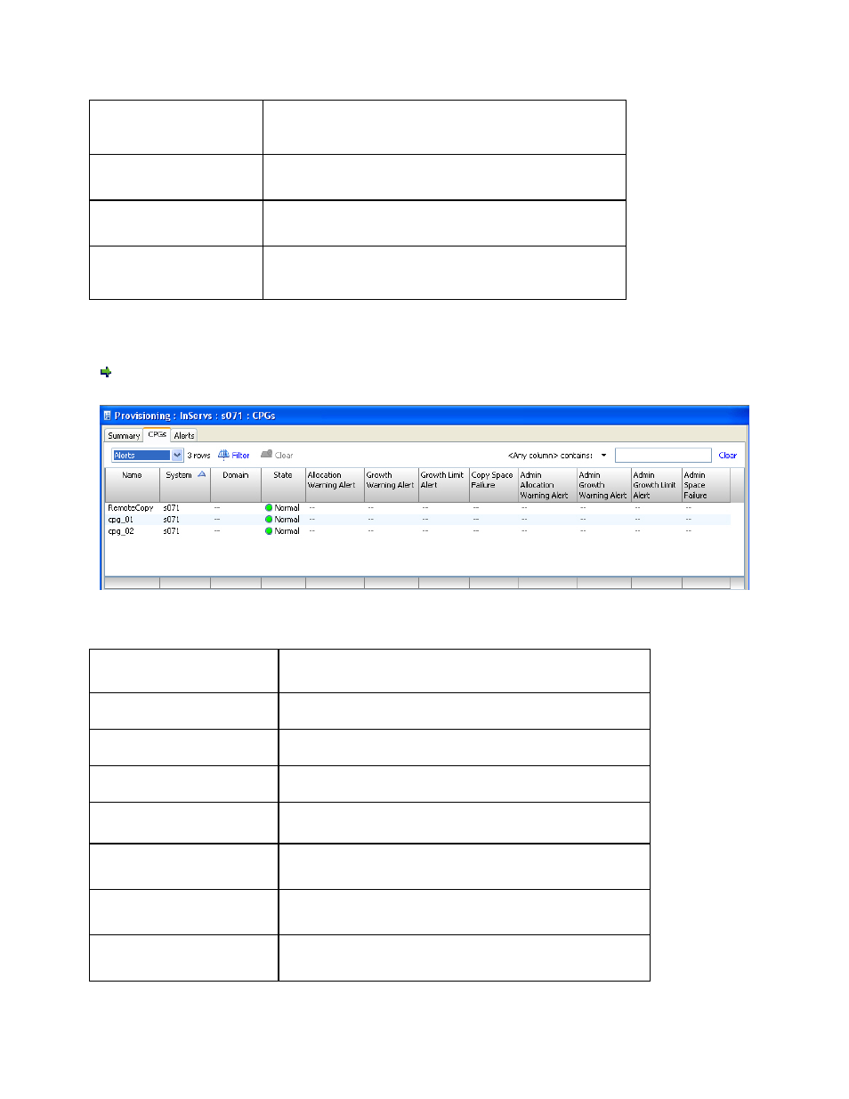 Displaying raw capacity information | HP 3PAR Operating System Software User Manual | Page 236 / 475