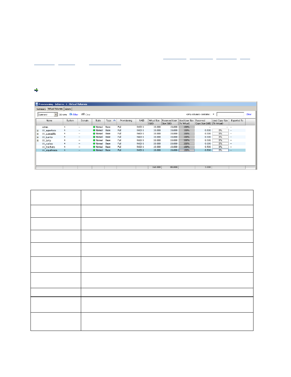 Upper pane, Displaying summary information | HP 3PAR Operating System Software User Manual | Page 255 / 475