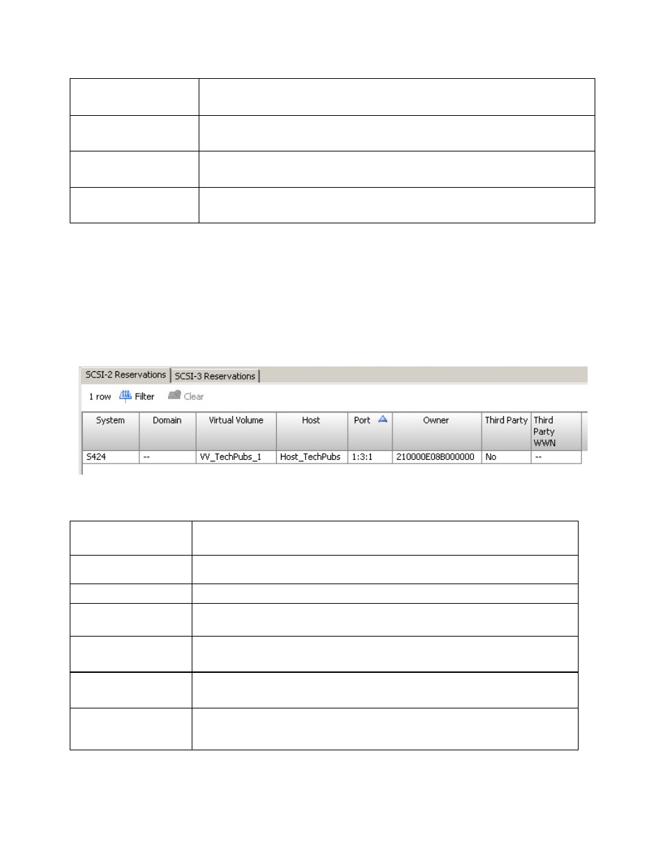 Scsi reservations tab | HP 3PAR Operating System Software User Manual | Page 268 / 475