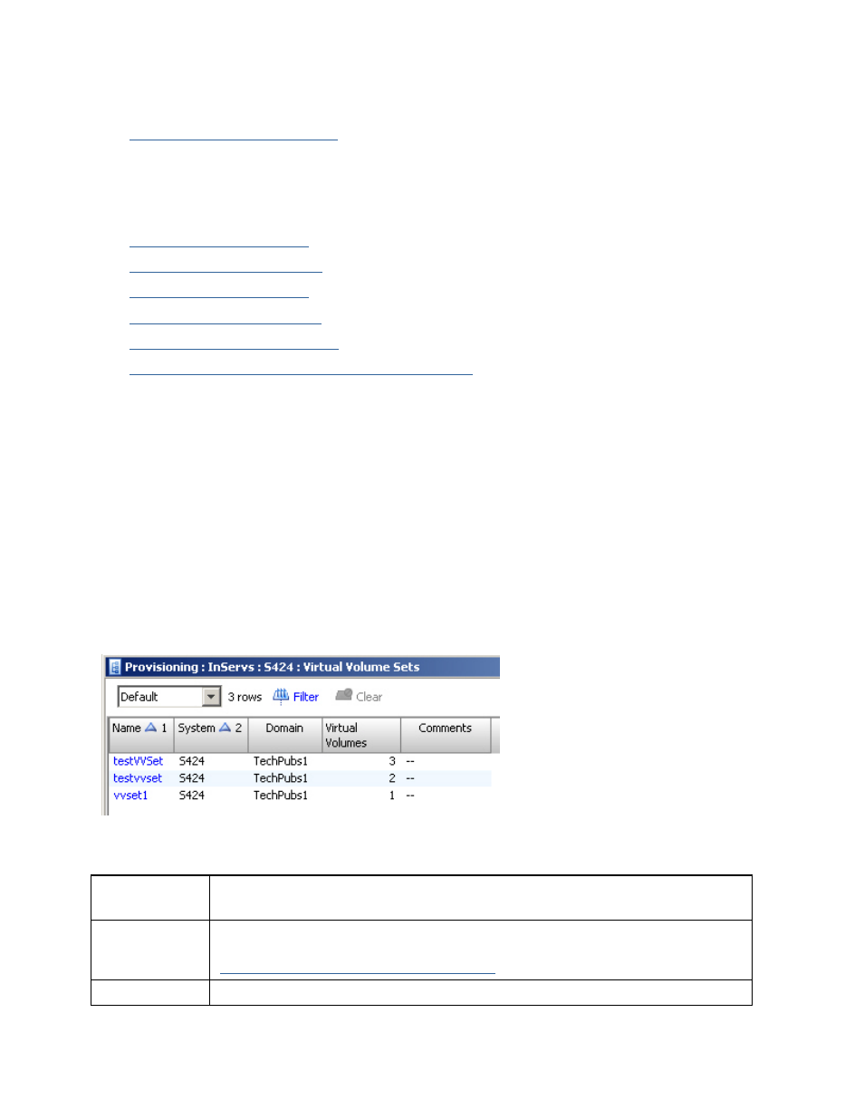 Working with virtual volume sets, Viewing virtual volume sets | HP 3PAR Operating System Software User Manual | Page 290 / 475