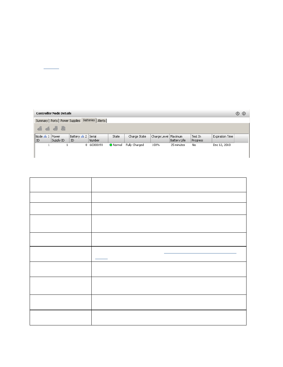 Viewing controller node batteries details | HP 3PAR Operating System Software User Manual | Page 91 / 475