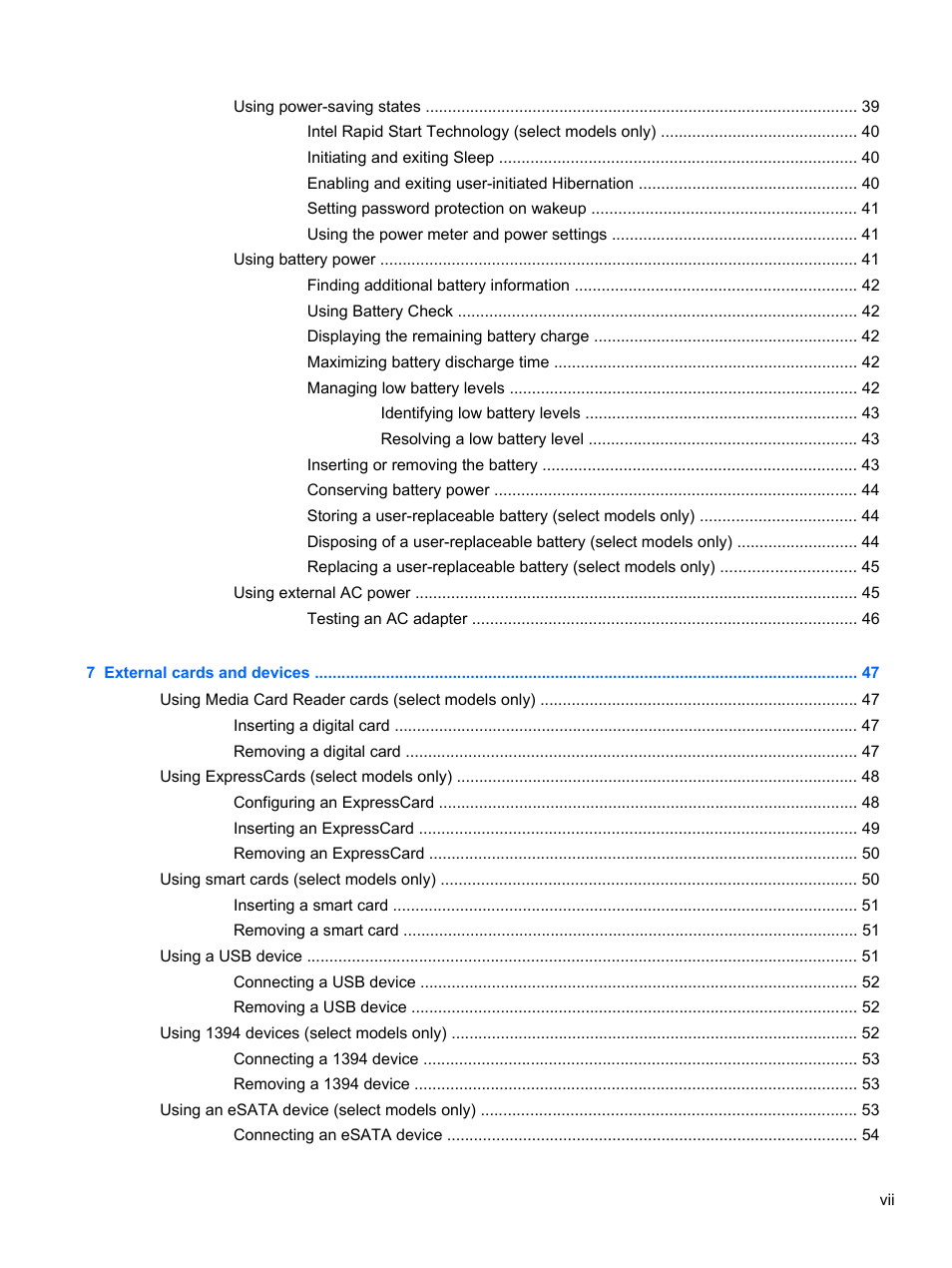 HP EliteBook 8570w Mobile Workstation User Manual | Page 7 / 127