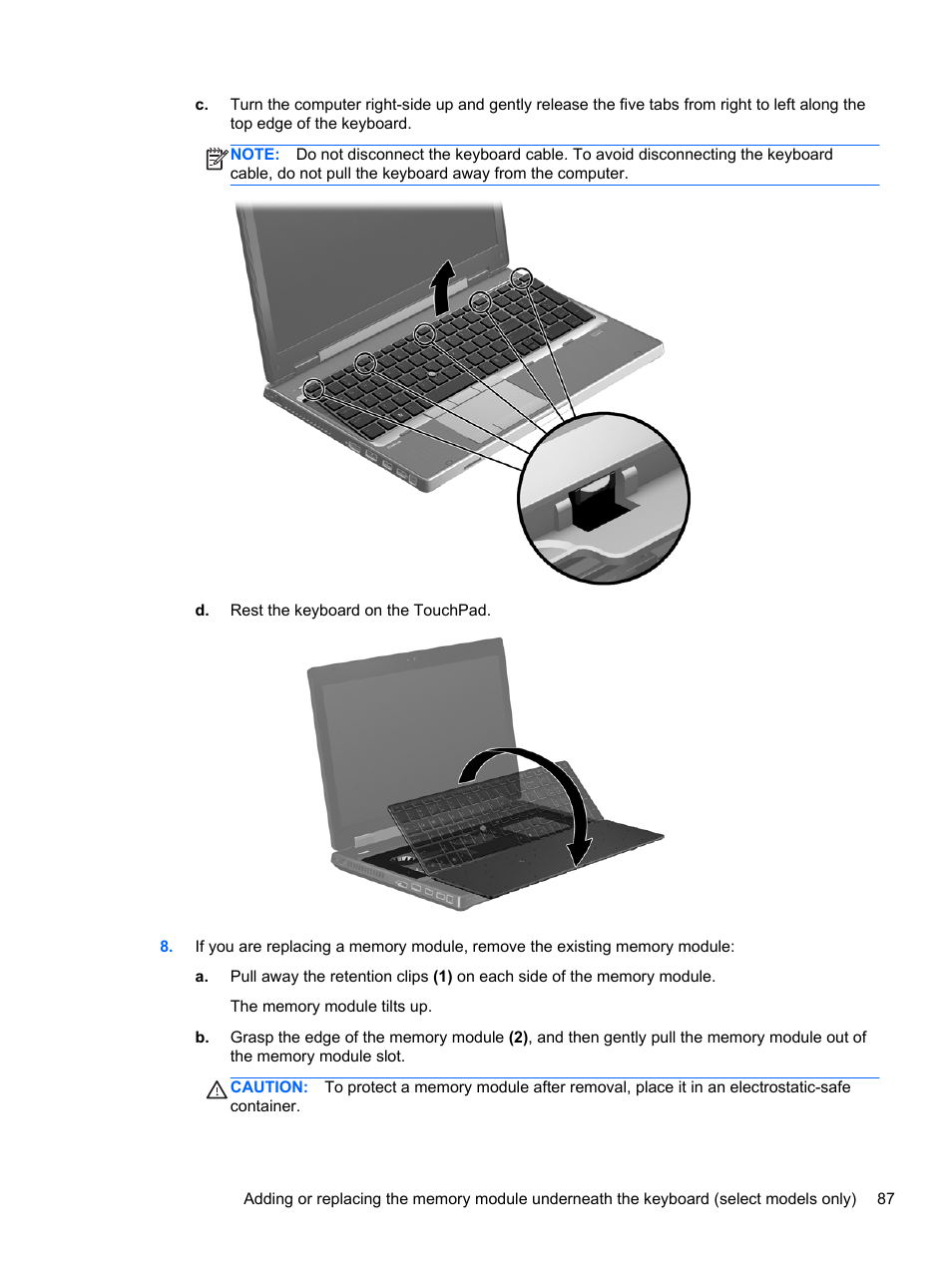 HP EliteBook 8570w Mobile Workstation User Manual | Page 97 / 127