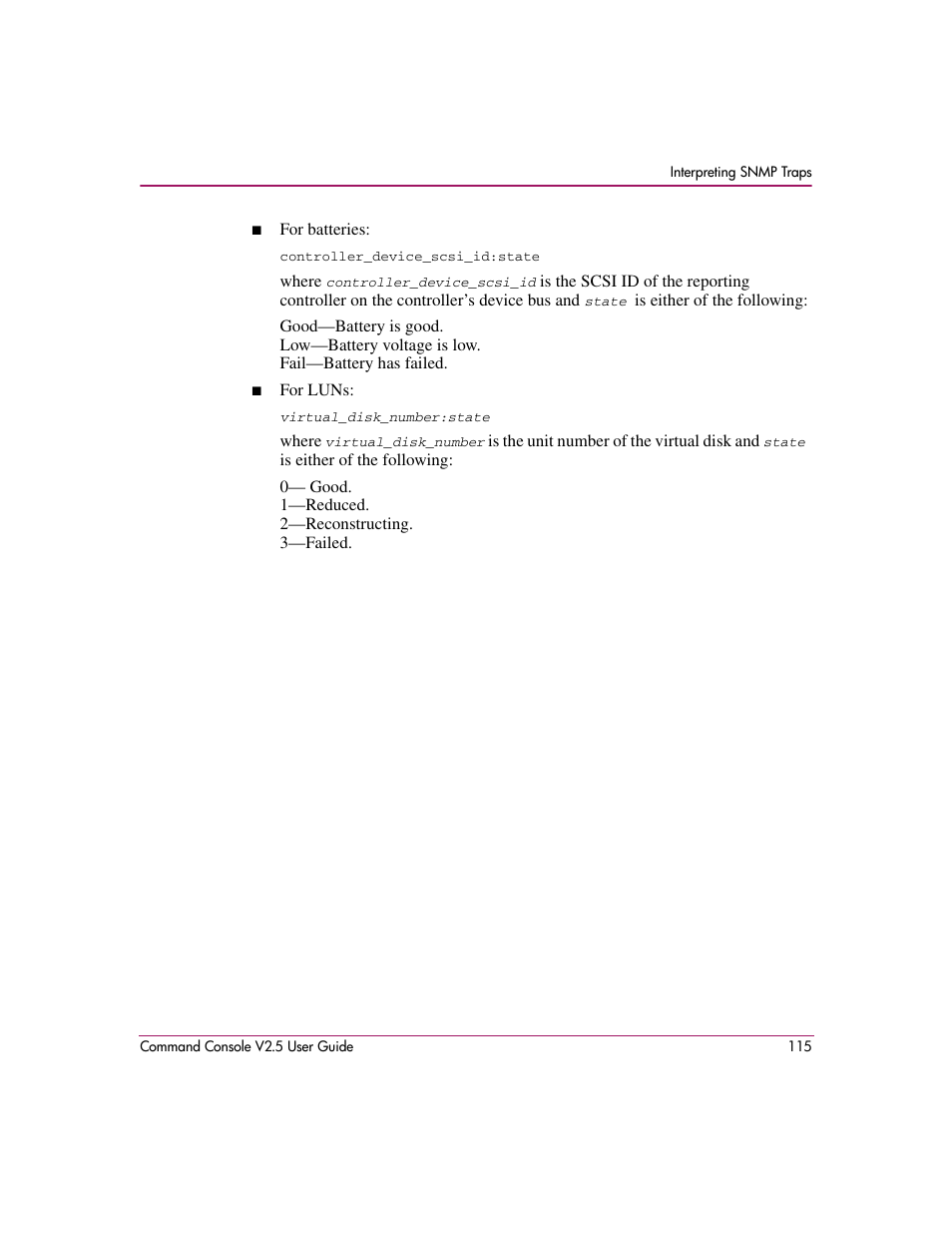 HP StorageWorks EVA Controller HSG V8.8 Software User Manual | Page 115 / 150