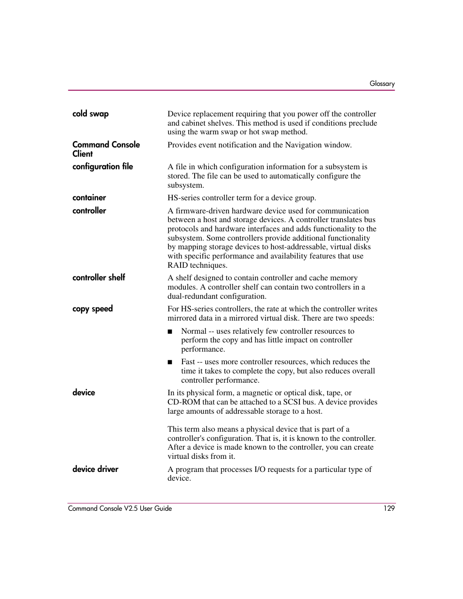 HP StorageWorks EVA Controller HSG V8.8 Software User Manual | Page 129 / 150