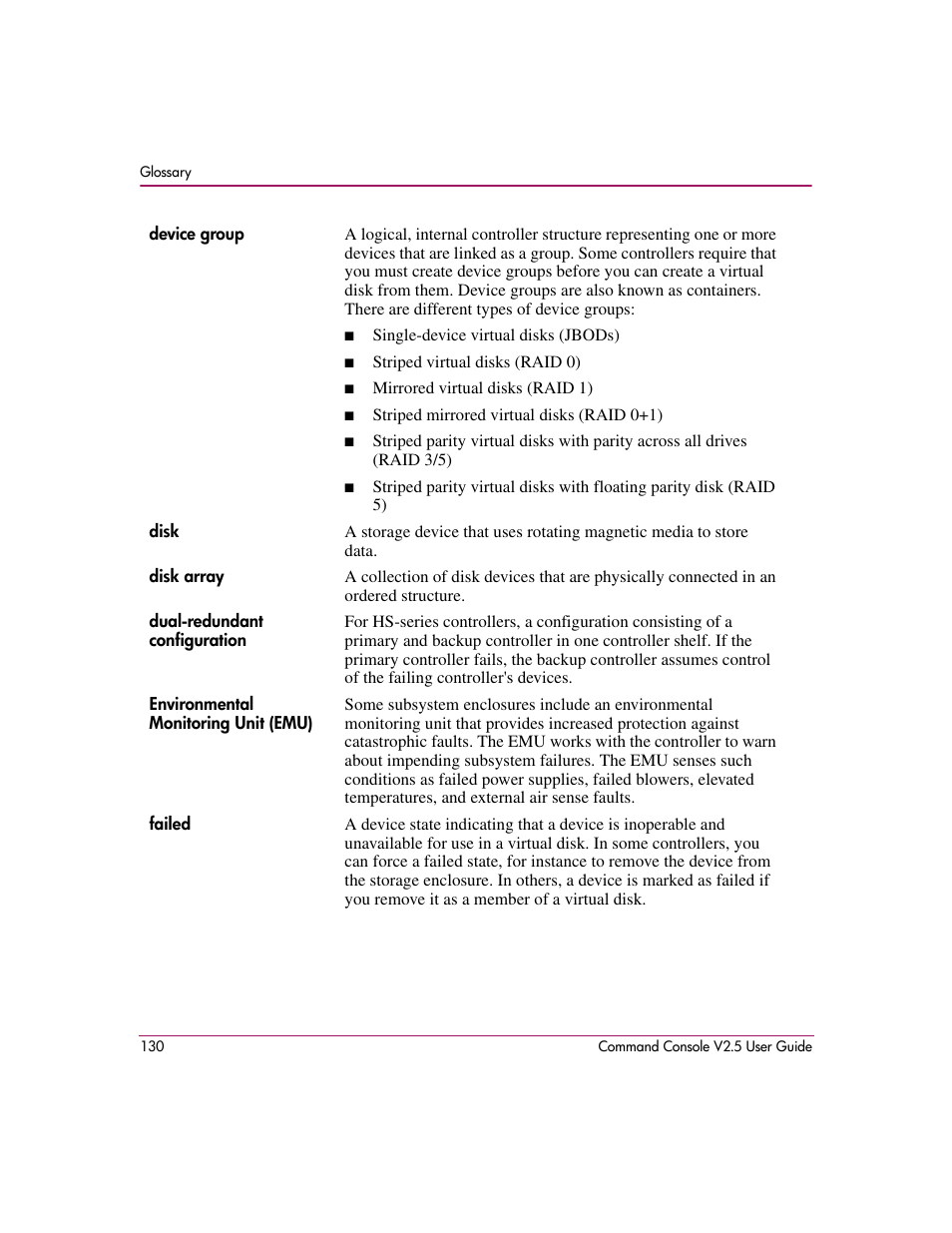 HP StorageWorks EVA Controller HSG V8.8 Software User Manual | Page 130 / 150