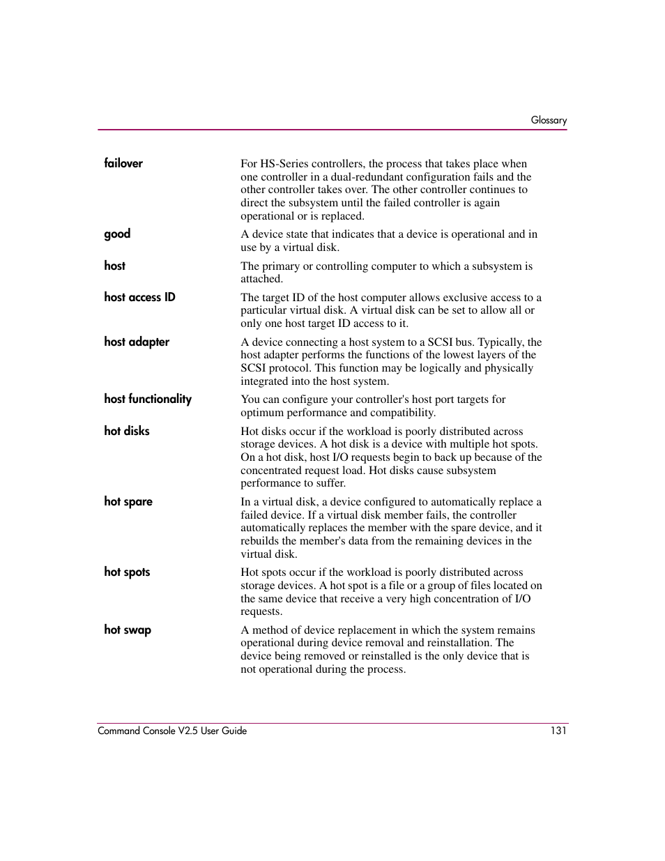 HP StorageWorks EVA Controller HSG V8.8 Software User Manual | Page 131 / 150