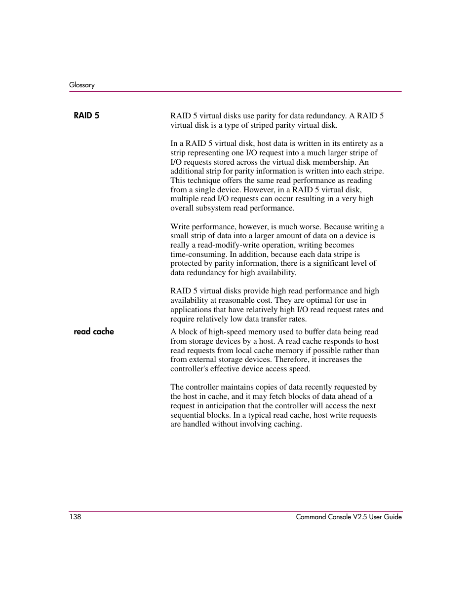 HP StorageWorks EVA Controller HSG V8.8 Software User Manual | Page 138 / 150