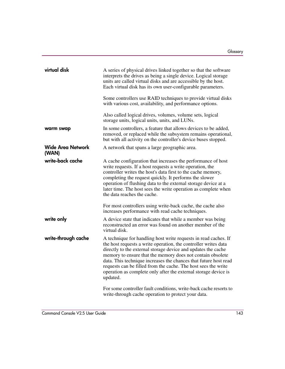 HP StorageWorks EVA Controller HSG V8.8 Software User Manual | Page 143 / 150