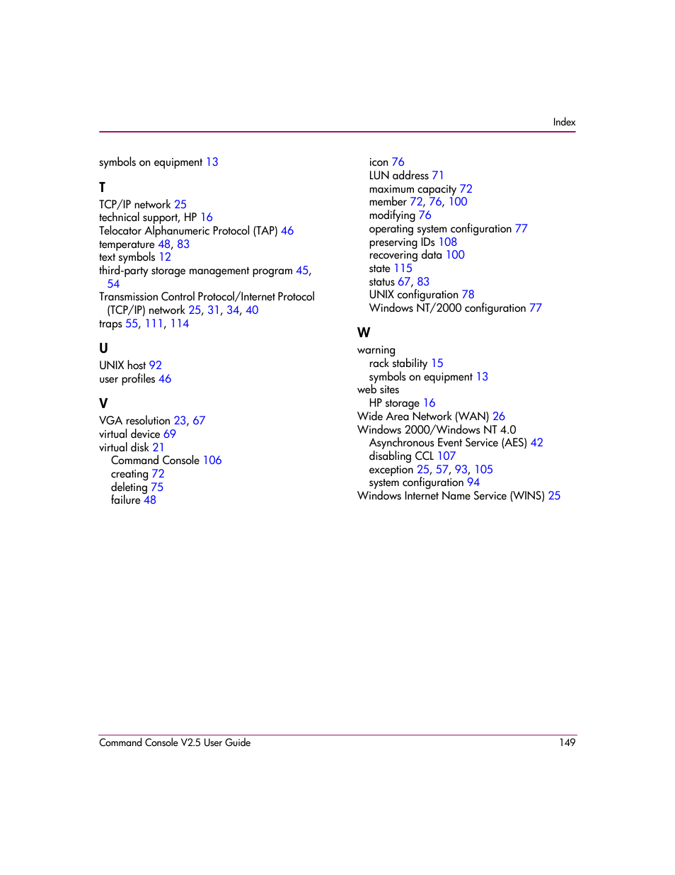 HP StorageWorks EVA Controller HSG V8.8 Software User Manual | Page 149 / 150