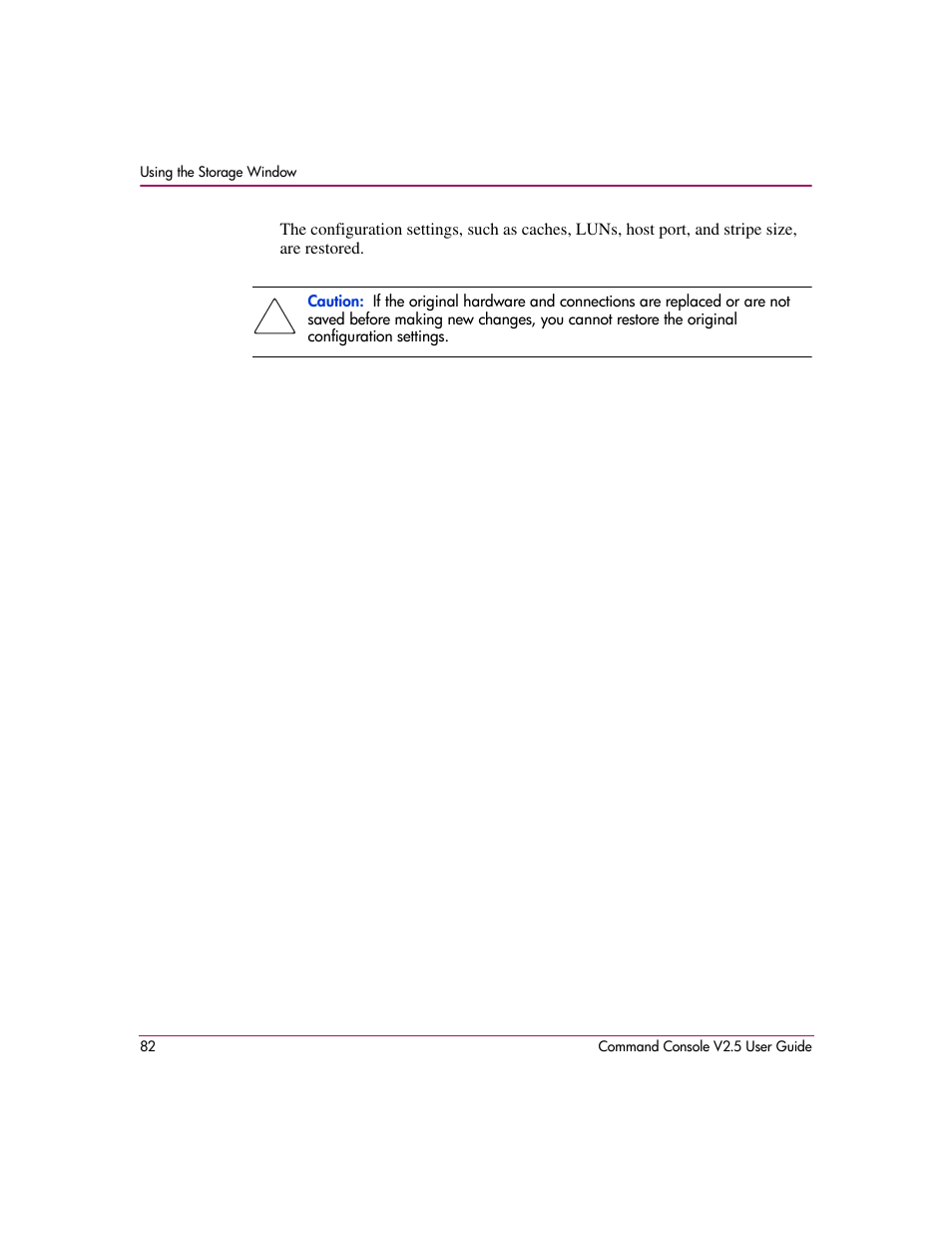 HP StorageWorks EVA Controller HSG V8.8 Software User Manual | Page 82 / 150