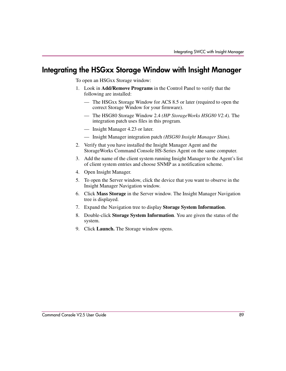 HP StorageWorks EVA Controller HSG V8.8 Software User Manual | Page 89 / 150
