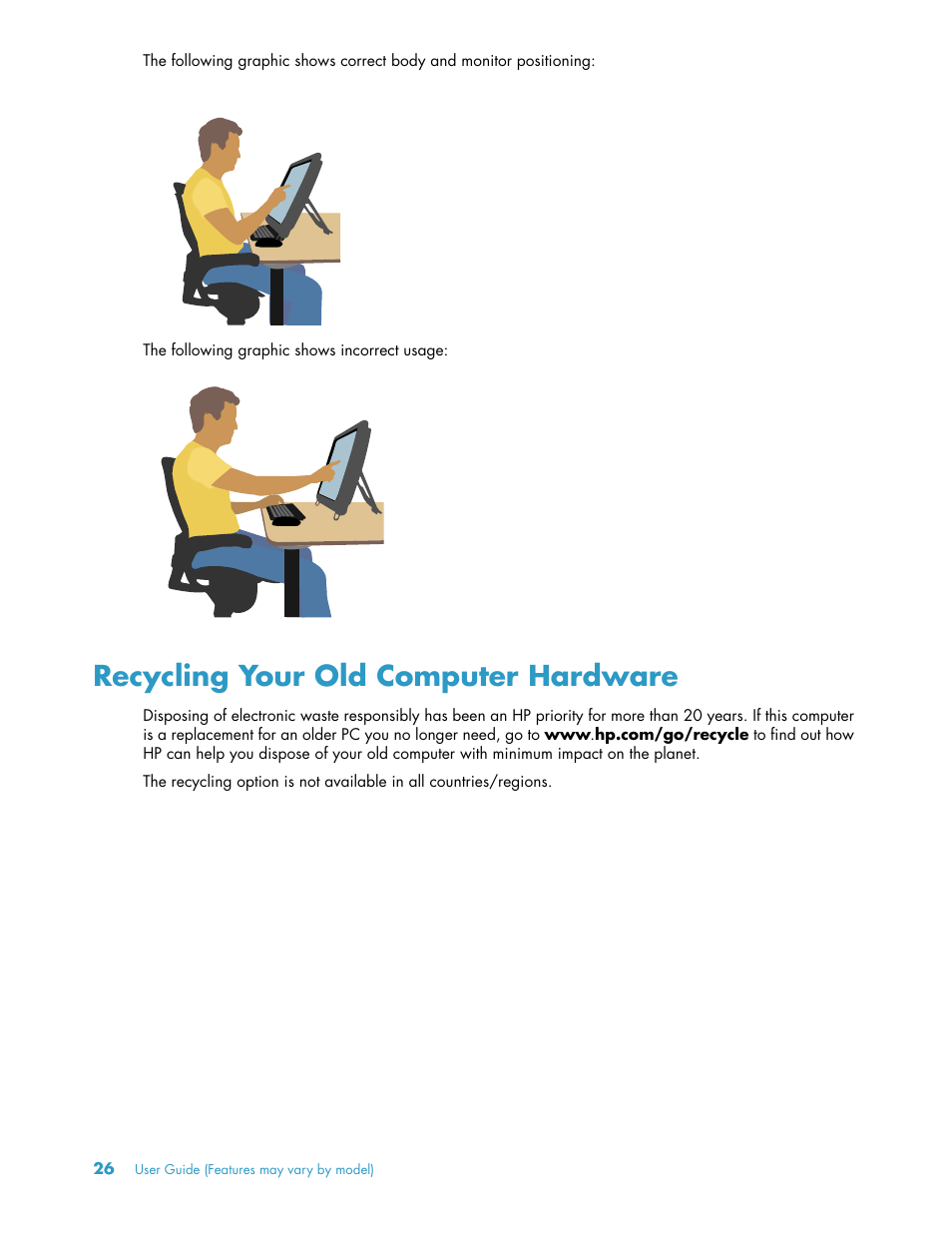 Recycling your old computer hardware | HP TouchSmart 300-1205z CTO Desktop PC User Manual | Page 32 / 68