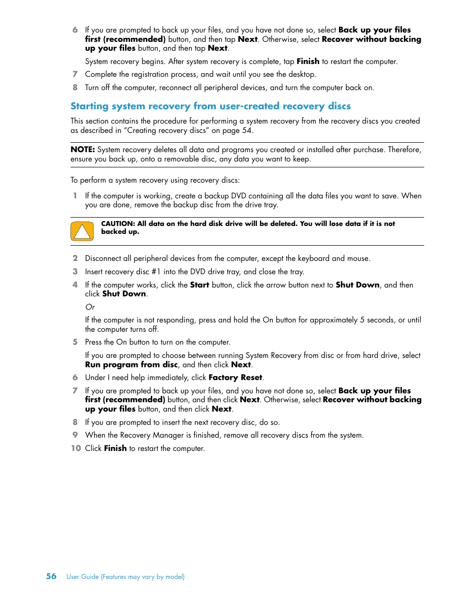 HP TouchSmart 300-1205z CTO Desktop PC User Manual | Page 62 / 68