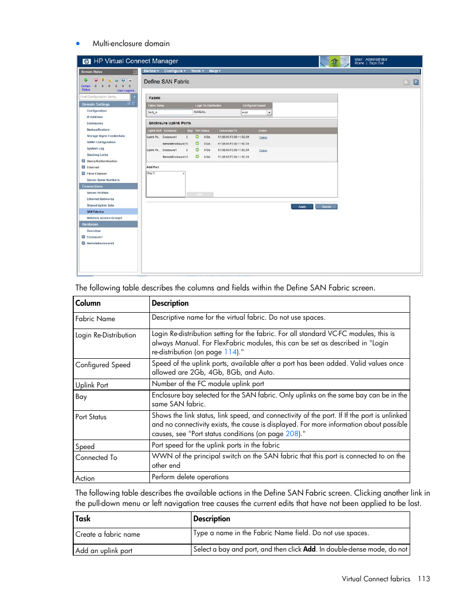 HP 1.10GB Virtual Connect Ethernet Module for c-Class BladeSystem User Manual | Page 113 / 230