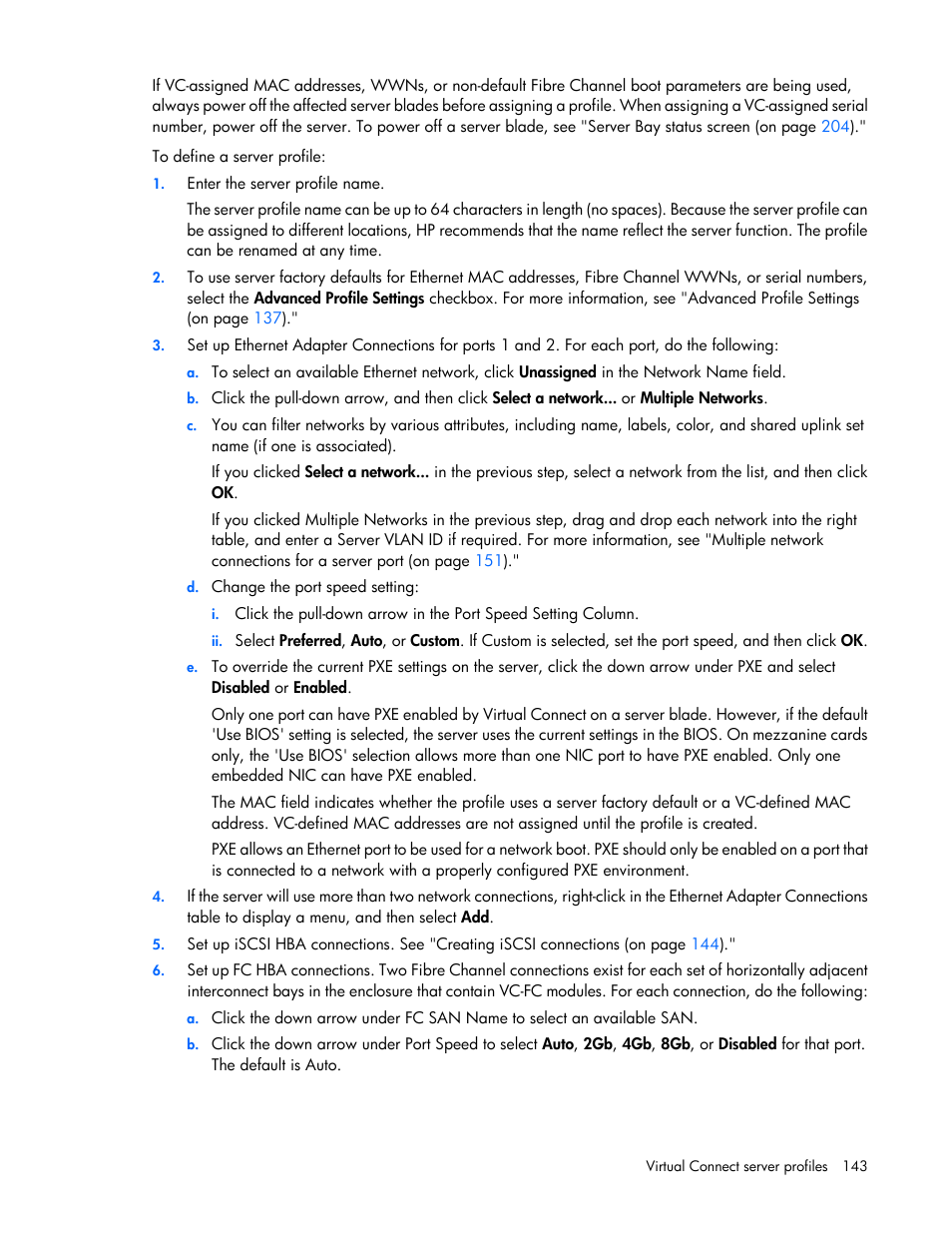 HP 1.10GB Virtual Connect Ethernet Module for c-Class BladeSystem User Manual | Page 143 / 230