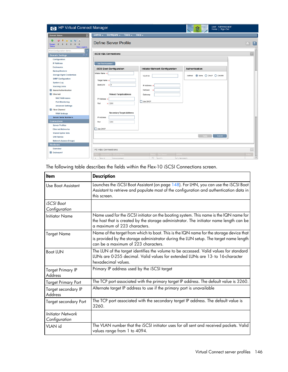 HP 1.10GB Virtual Connect Ethernet Module for c-Class BladeSystem User Manual | Page 146 / 230