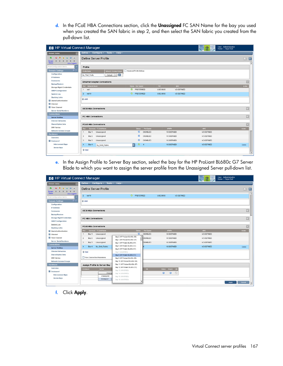 HP 1.10GB Virtual Connect Ethernet Module for c-Class BladeSystem User Manual | Page 167 / 230