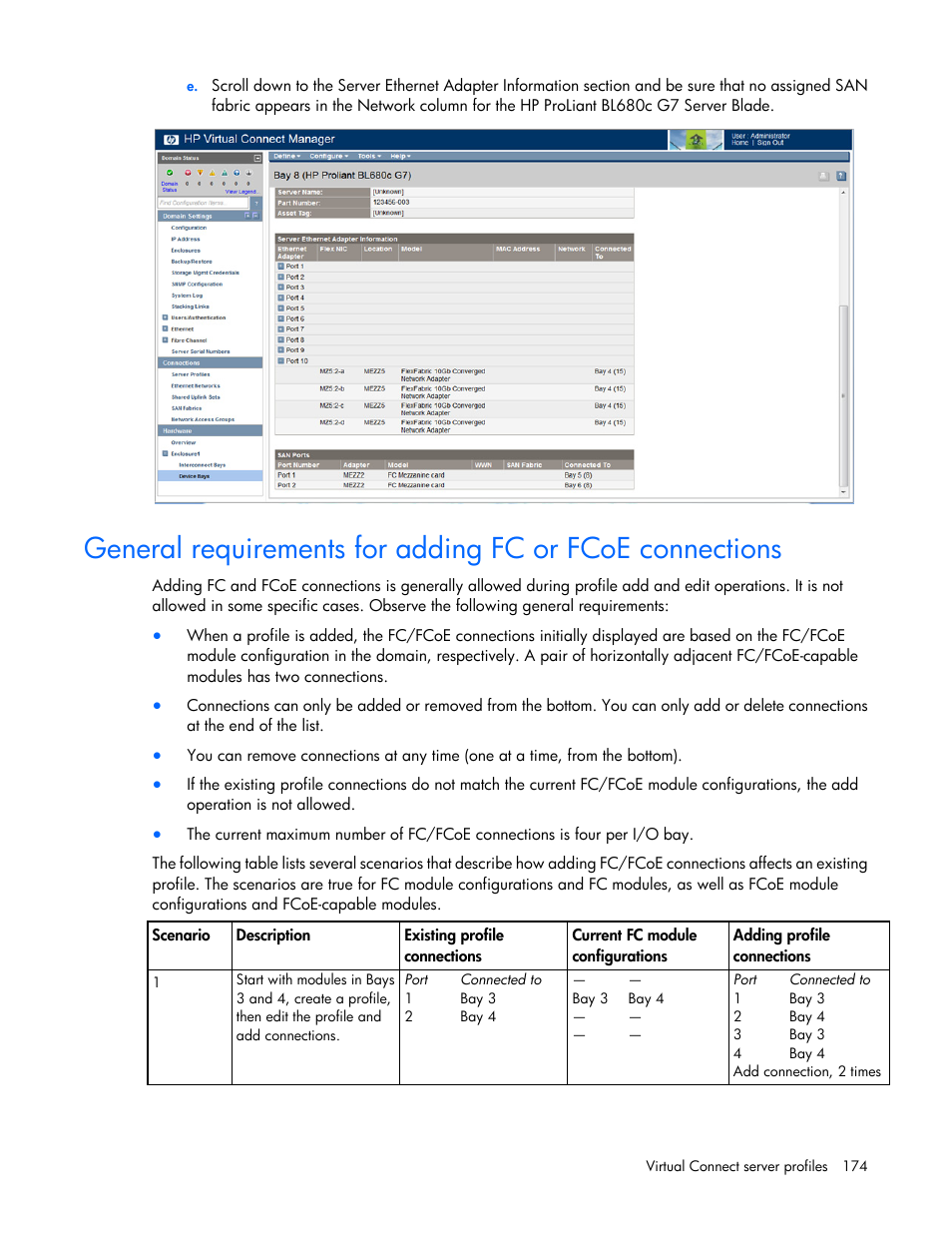 HP 1.10GB Virtual Connect Ethernet Module for c-Class BladeSystem User Manual | Page 174 / 230