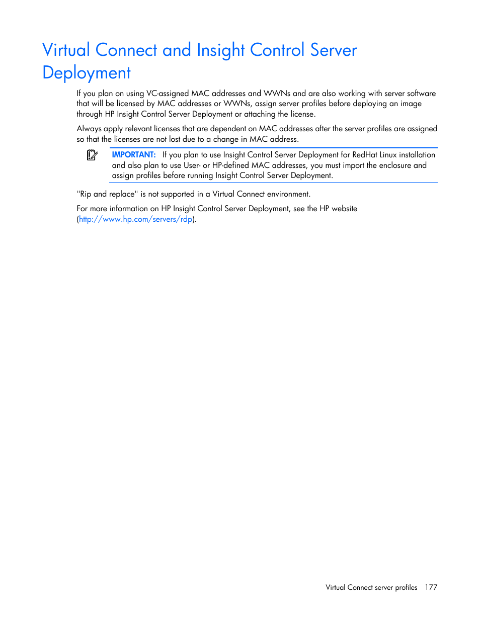 HP 1.10GB Virtual Connect Ethernet Module for c-Class BladeSystem User Manual | Page 177 / 230