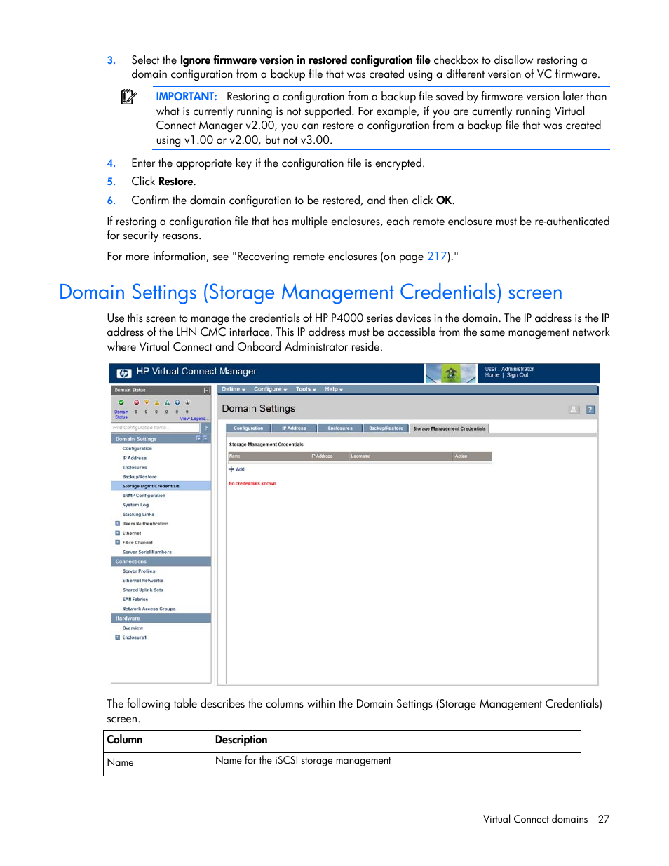 HP 1.10GB Virtual Connect Ethernet Module for c-Class BladeSystem User Manual | Page 27 / 230