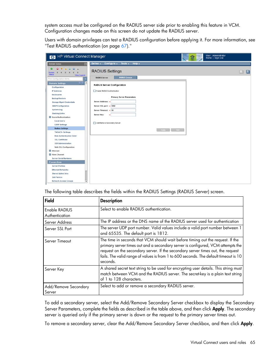 HP 1.10GB Virtual Connect Ethernet Module for c-Class BladeSystem User Manual | Page 65 / 230