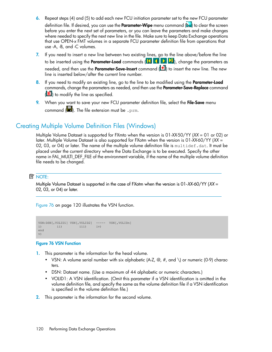 Vsn function | HP XP P9500 Storage User Manual | Page 120 / 182