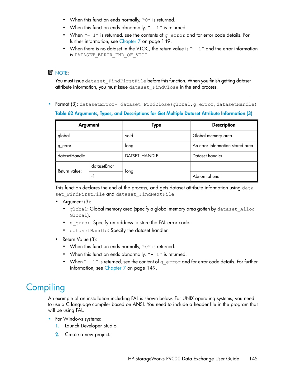 Compiling | HP XP P9500 Storage User Manual | Page 145 / 182