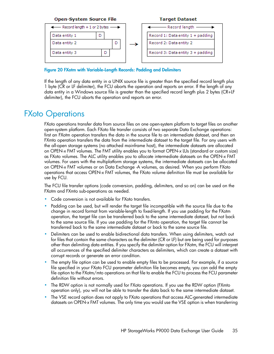 Fxoto operations, Figure 20 | HP XP P9500 Storage User Manual | Page 35 / 182