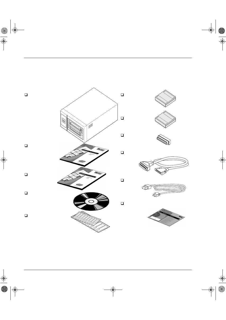 Before you start, Check the contents of the box | HP Surestore DLT 80 Tape Drive User Manual | Page 21 / 93