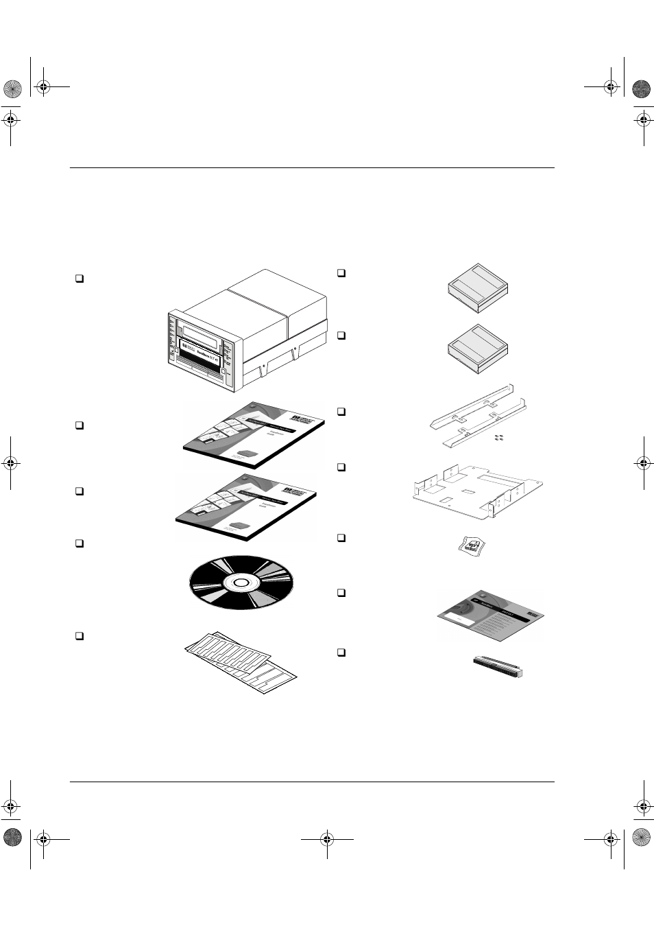 Before you start, Check the contents of the box | HP Surestore DLT 80 Tape Drive User Manual | Page 7 / 93