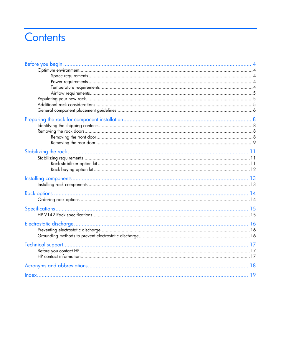 HP Rack Baying Kits User Manual | Page 3 / 19