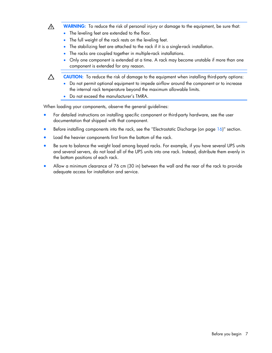 HP Rack Baying Kits User Manual | Page 7 / 19