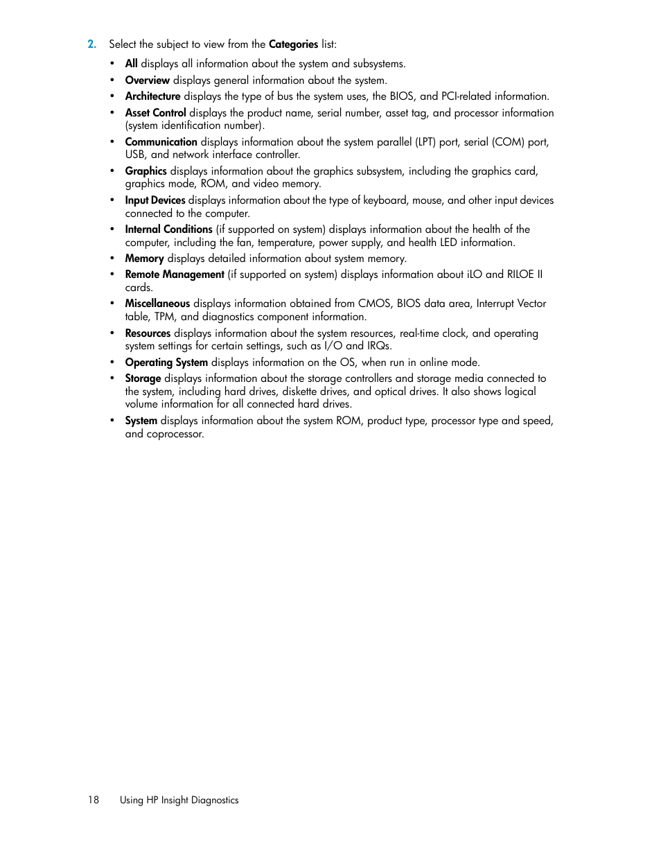 HP Insight Diagnostics Software User Manual | Page 18 / 44