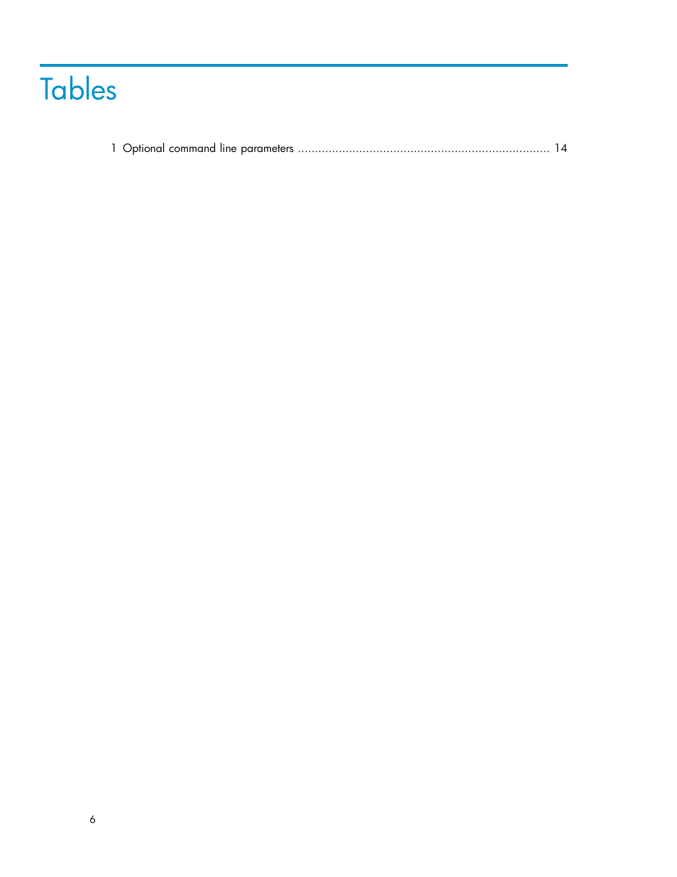 Tables | HP Insight Diagnostics Software User Manual | Page 6 / 44