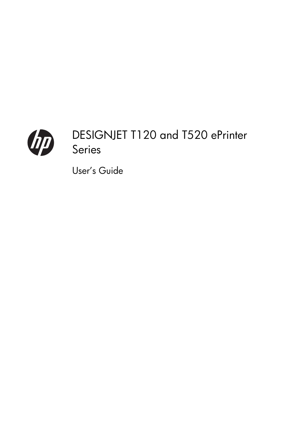 HP Designjet T120 ePrinter User Manual | 156 pages