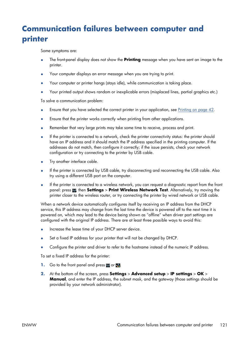 Communication | HP Designjet T120 ePrinter User Manual | Page 129 / 156