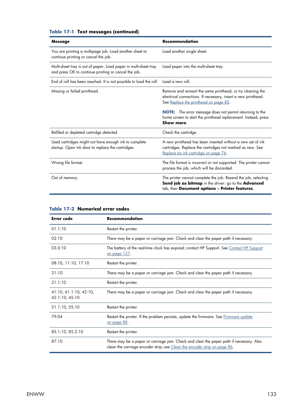 Enww 133 | HP Designjet T120 ePrinter User Manual | Page 141 / 156