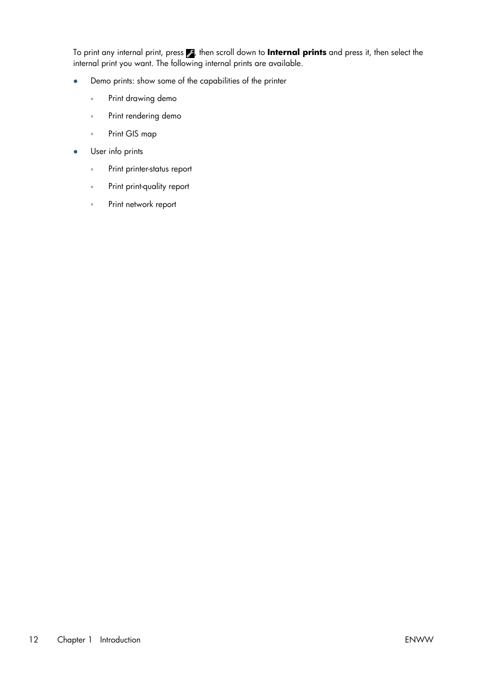 HP Designjet T120 ePrinter User Manual | Page 20 / 156