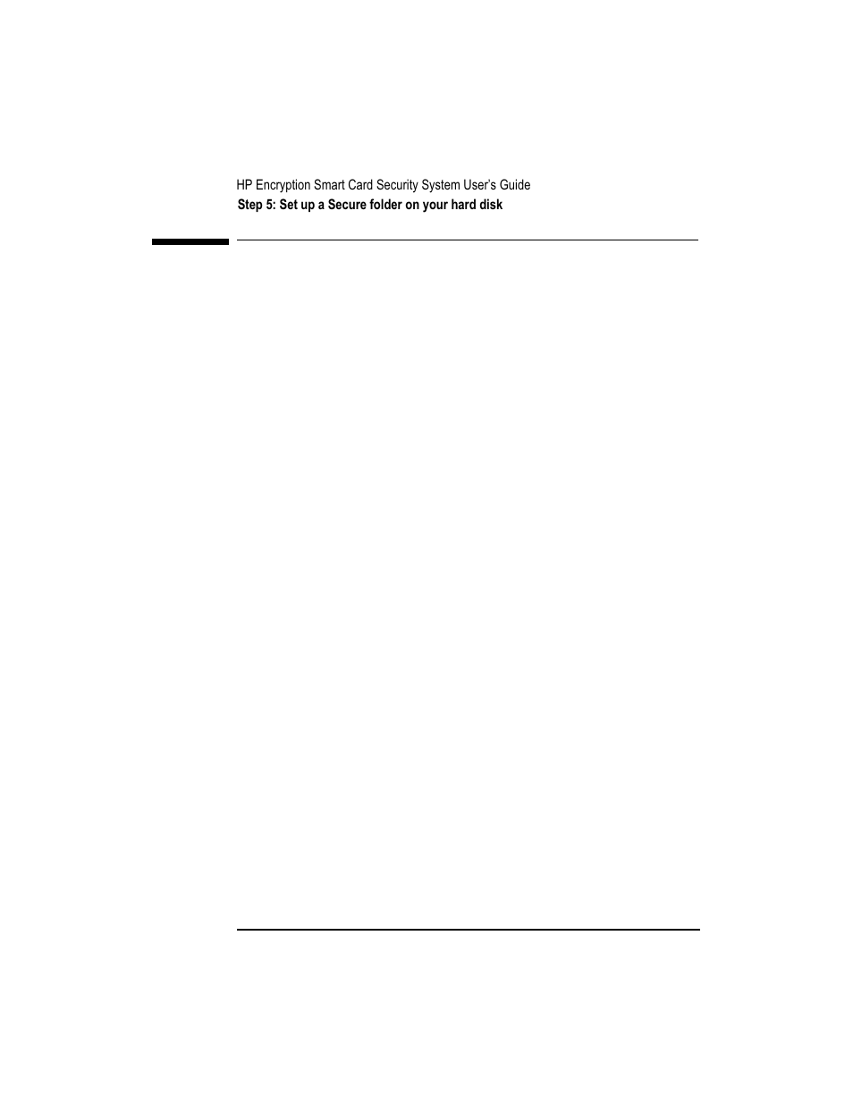 Step 5: set up a secure folder on your hard disk | HP OmniBook 7100 Notebook PC User Manual | Page 10 / 28