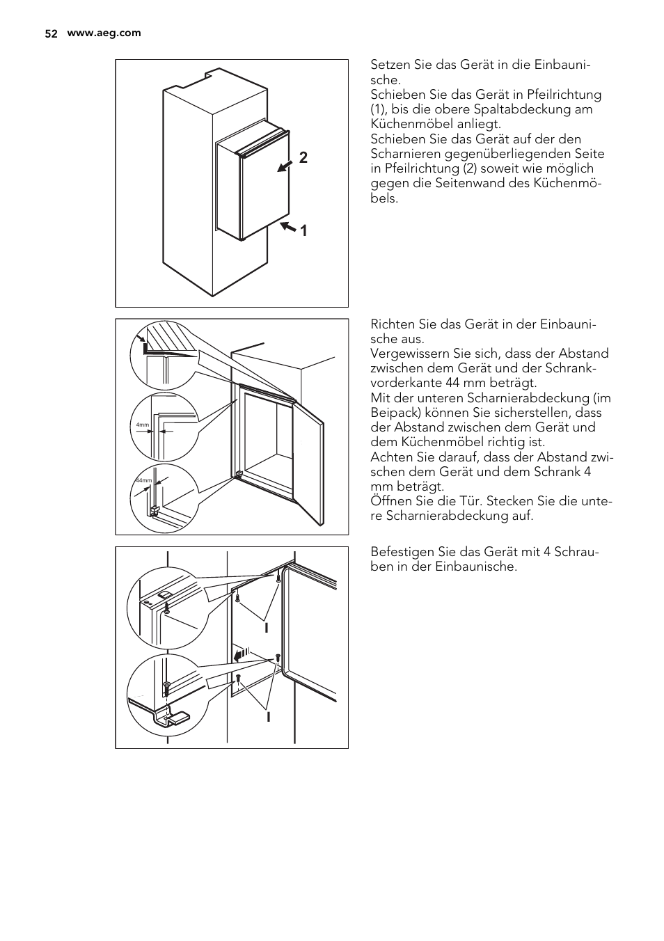 AEG AGS58800S0 User Manual | Page 52 / 80