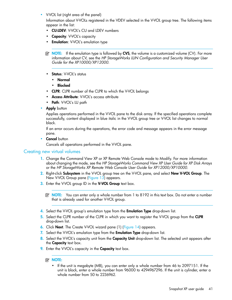 Creating new virtual volumes | HP StorageWorks XP Remote Web Console Software User Manual | Page 41 / 62