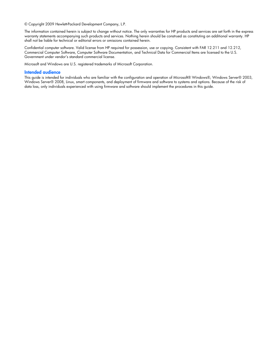 Notice | HP ProLiant Support Pack User Manual | Page 2 / 16