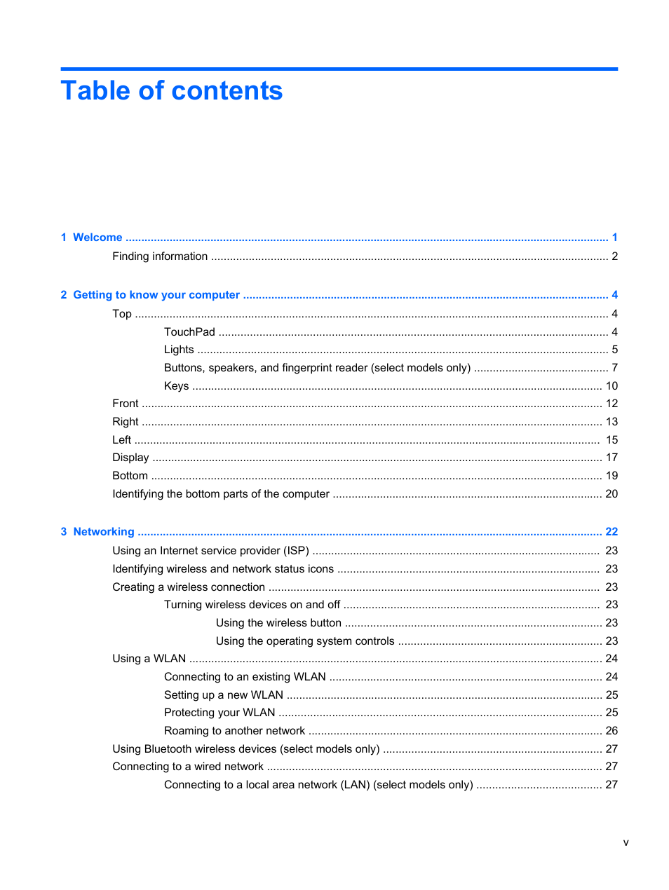 HP ProBook 4740s Notebook-PC User Manual | Page 5 / 110