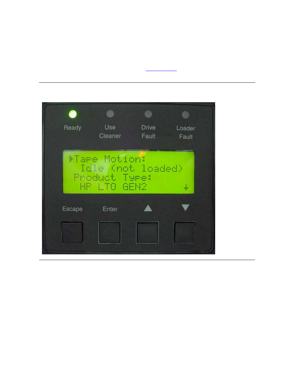 Drive status (lto1) menu, Figure 3-10, Drive status menu | HP Integrity NonStop H-Series User Manual | Page 51 / 138