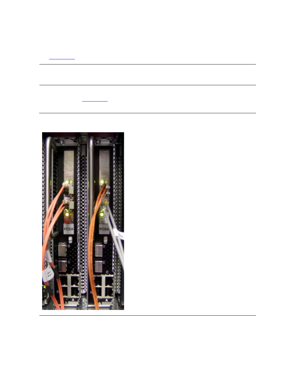 Figure 5-7, View of two fcsas at the rear of server | HP Integrity NonStop H-Series User Manual | Page 82 / 138