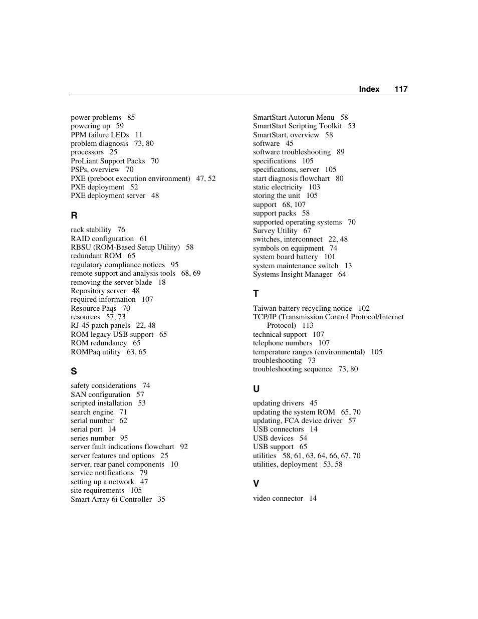 HP ProLiant BL25p Server-Blade User Manual | Page 117 / 118
