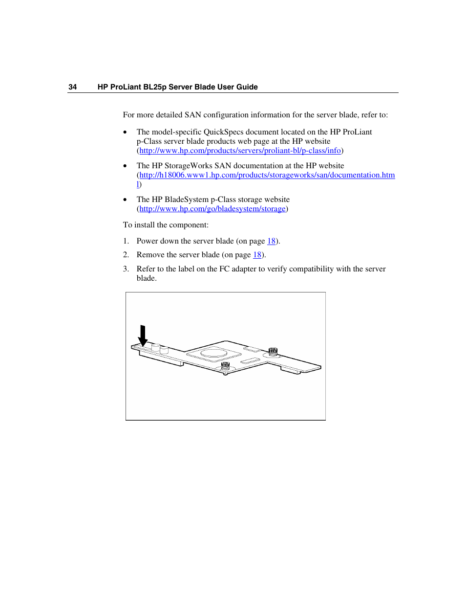 HP ProLiant BL25p Server-Blade User Manual | Page 34 / 118