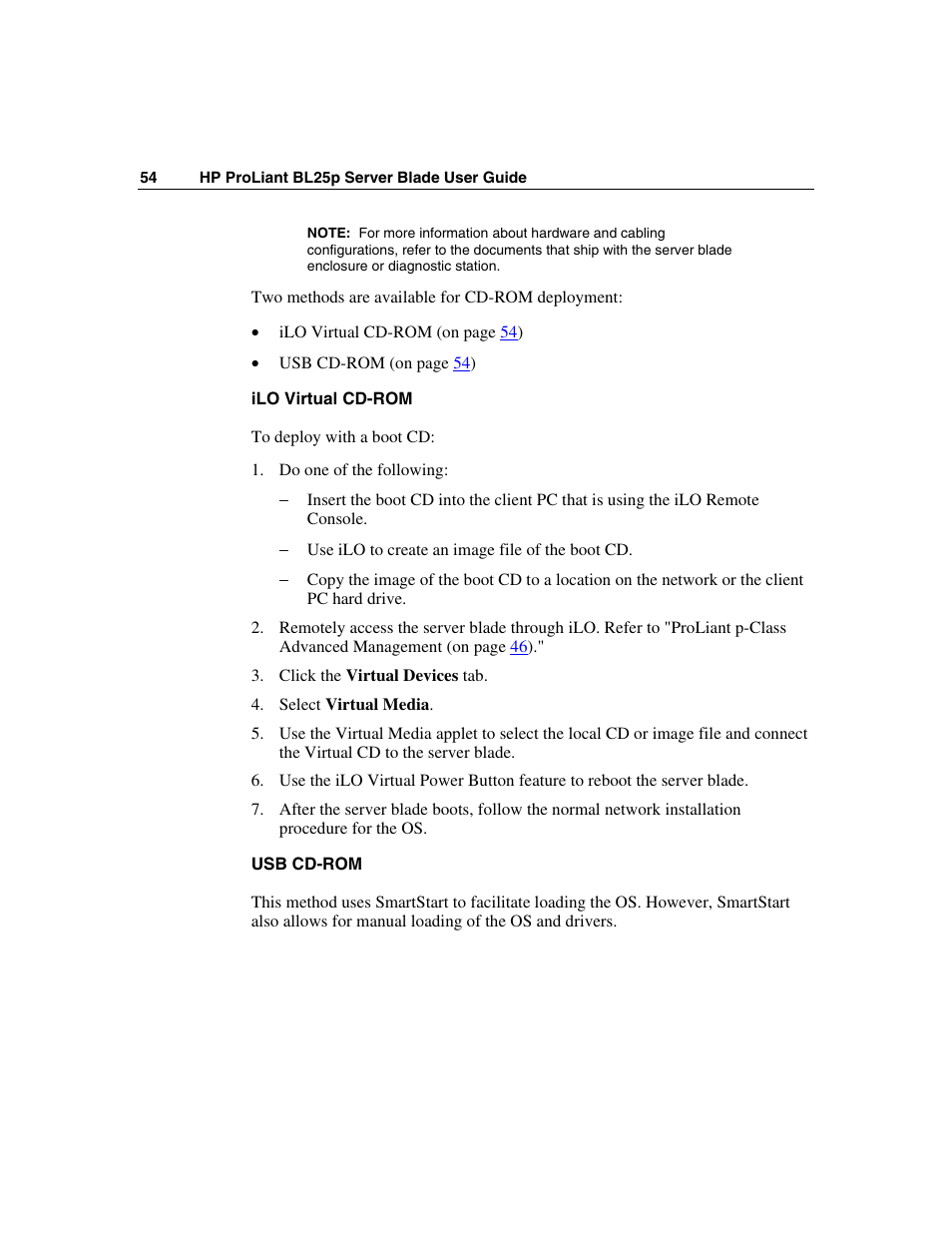 HP ProLiant BL25p Server-Blade User Manual | Page 54 / 118