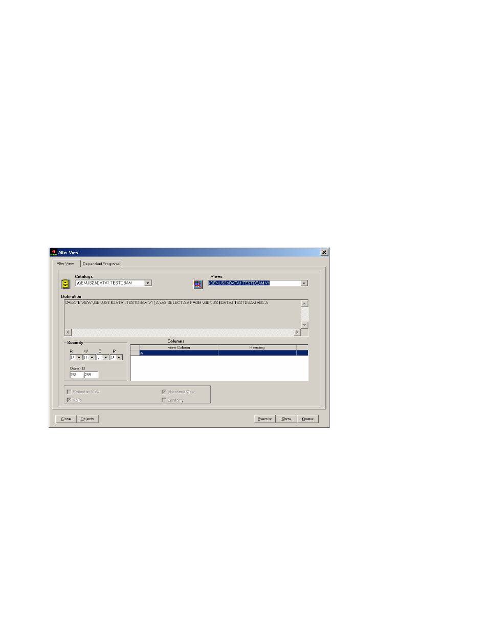 Altering a view | HP Integrity NonStop H-Series User Manual | Page 182 / 278